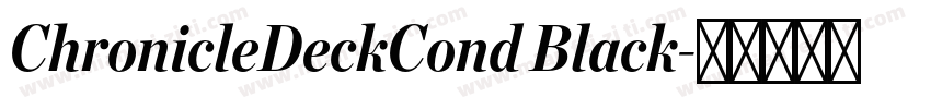ChronicleDeckCond Black字体转换